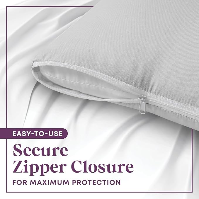 CirclesHome Wedge Pillow Cover 100% Cotton, Zippered Wedge Pillow Case Protector - Image 4