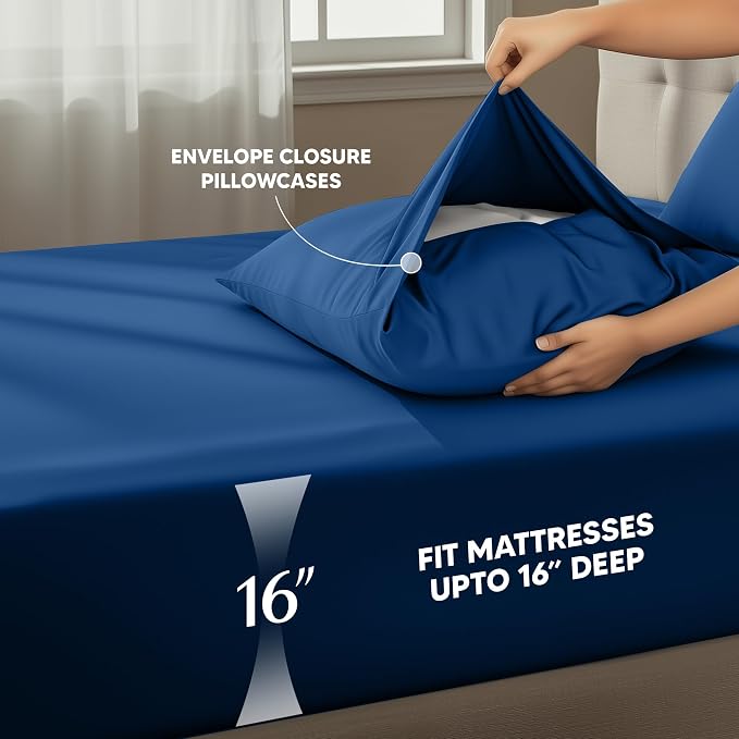 Utopia Bedding King Size Sheet Set – 4 Piece Bed Sheets, Soft and Breathable - Image 4