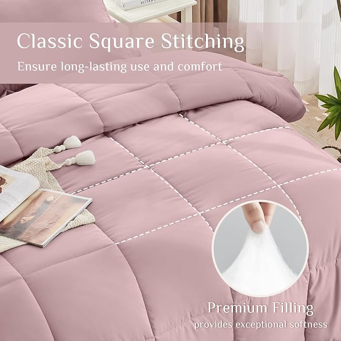 JOLLYVOGUE California King Comforter Set, Ultra-Soft Bed in a Bag Cal King Size - Image 3