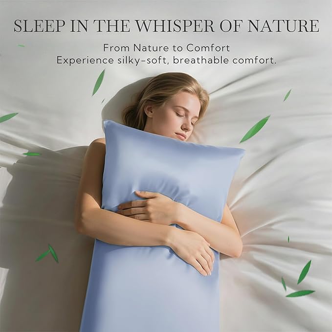 MR&HM King Pillow Cases Set of 2, Cooling Pillow Case - Image 2
