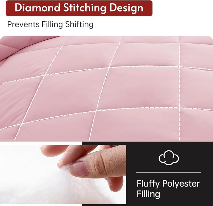 MUXHOMO 7 Pieces Queen Comforter Set, Reversible Bed in a Bag Queen Size - Image 7