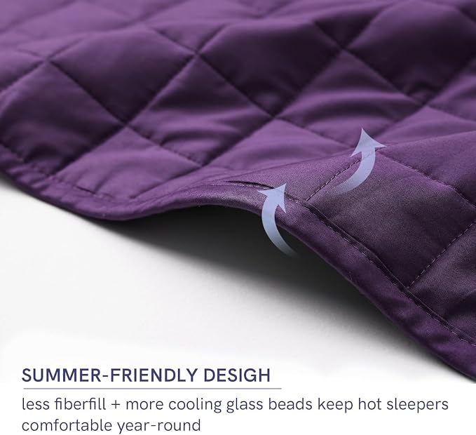 YnM 10lbs Weighted Blanket for Adults, Cotton Heavy Bed Throw Blanket - Image 4