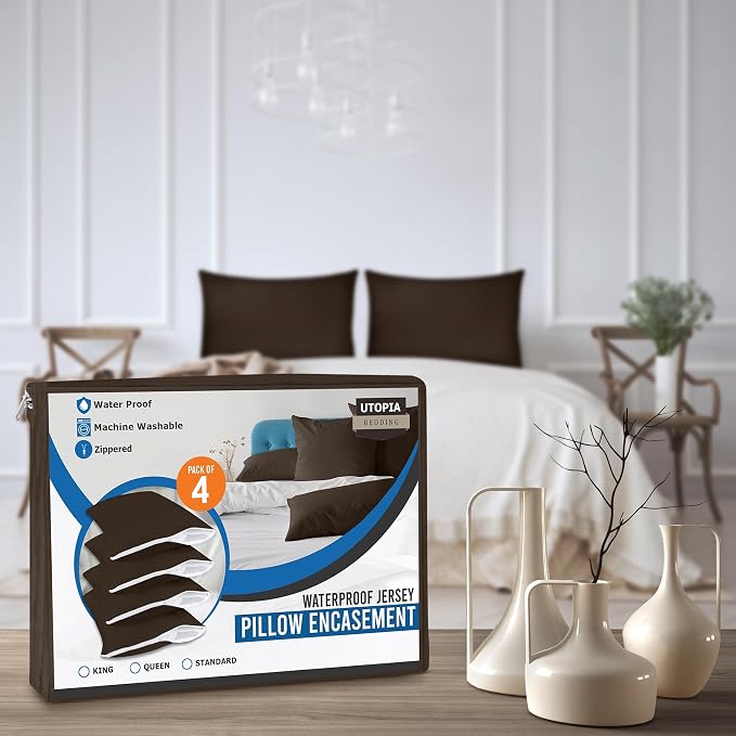 Utopia Bedding Premium 100% Waterproof Pillow Protectors - Image 7