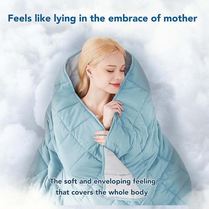 Topcee Weighted Blanket for Adults, Minky Dots Heavy Blanket for Woman - Image 3