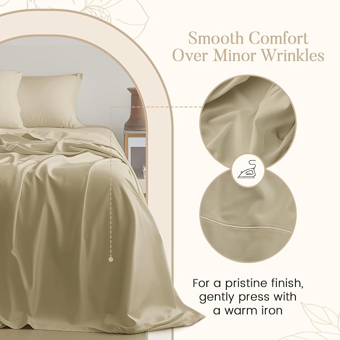 100% Egyptian Cotton Bed Sheets, Certified 800 Thread Count Sateen Weave 15" - Image 6