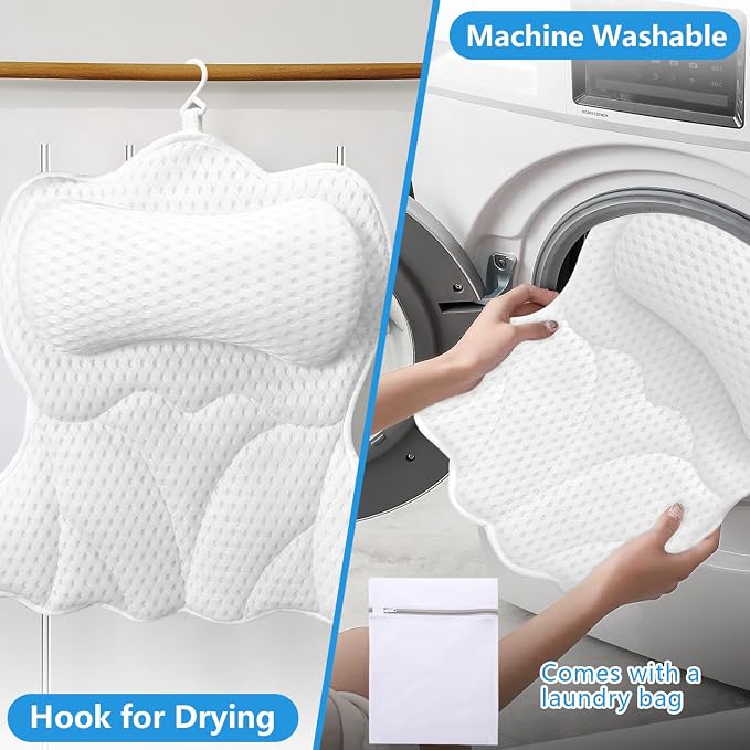 REEZEIVI Bath Pillows for Tub, Bath Pillow - Image 4