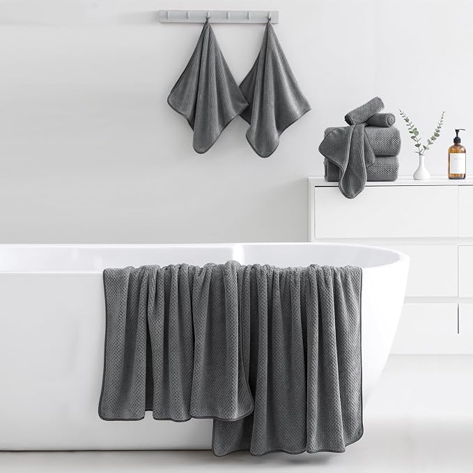 18 Piece Microfiber Bath Towels Set - Image 5