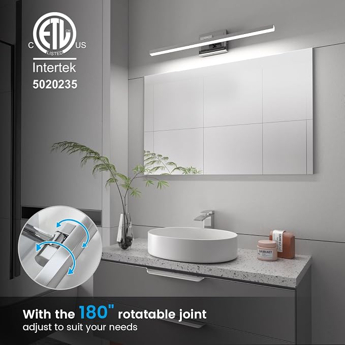 VOLISUN Modern Bathroom Vanity Light 31.5 inch, 18W Dimmable 5CCT Led Bathroom - Image 2