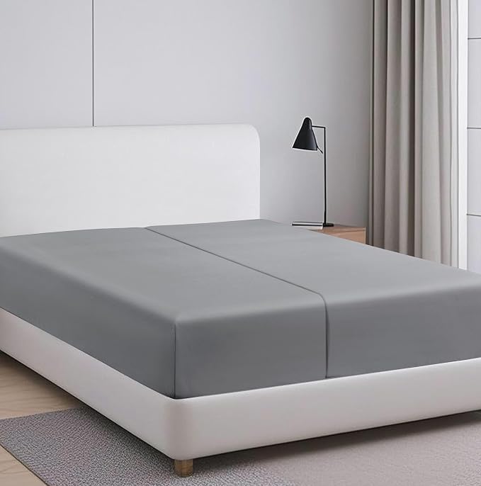 2-Pack 100% Egyptian Cotton Fitted Sheet TwinXL Size, 600 Thread Count Cotton - Image 2