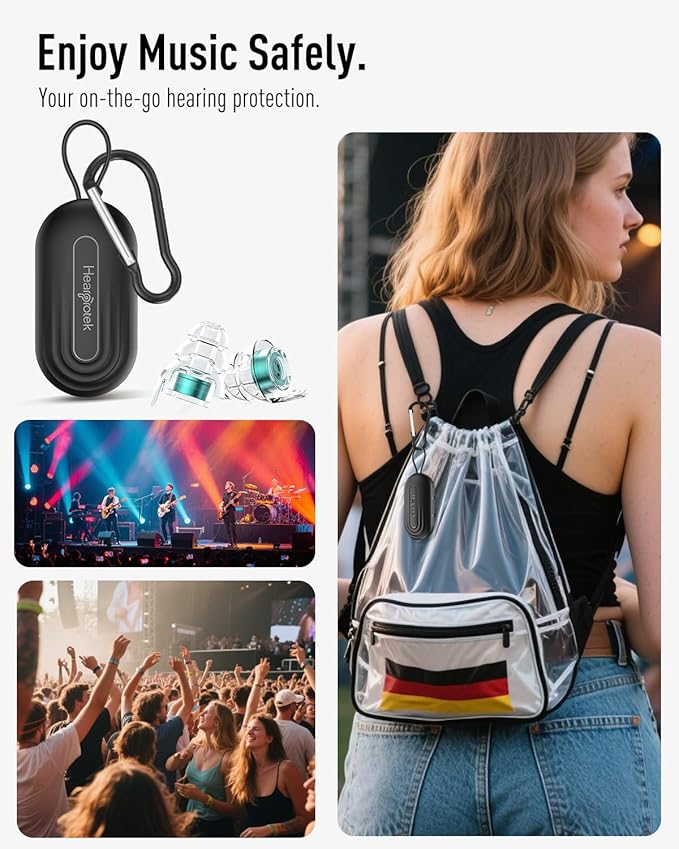 High Fidelity Concert Ear Plugs–23dB Noise Reduction, Reusable Hearing - Image 7