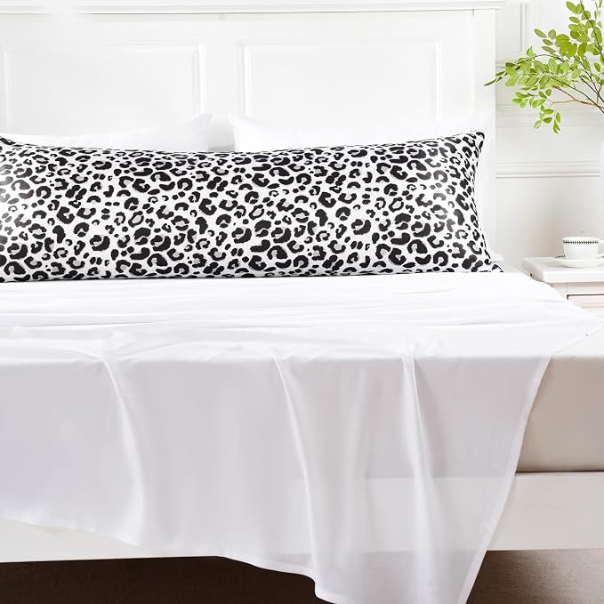 MR&HM Satin Body Pillow Cover, Soft and Breathable Body Pillow Case - Image 7