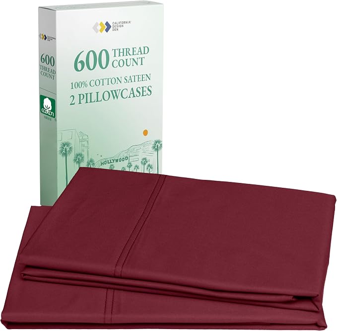California Design Den Pillowcases Queen/Standard Set of 2 by CaliforniaDesignDen