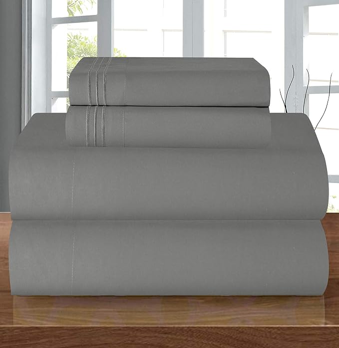 Elegant Comfort Luxury 1500 Premium Hotel Quality Microfiber 5-Piece Sheet Set by ELEGANTCOMFORT
