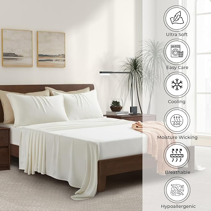 Luxury Bamboo Market | King Envelope Pillowcase Set | 100% Viscose Made from - Image 3