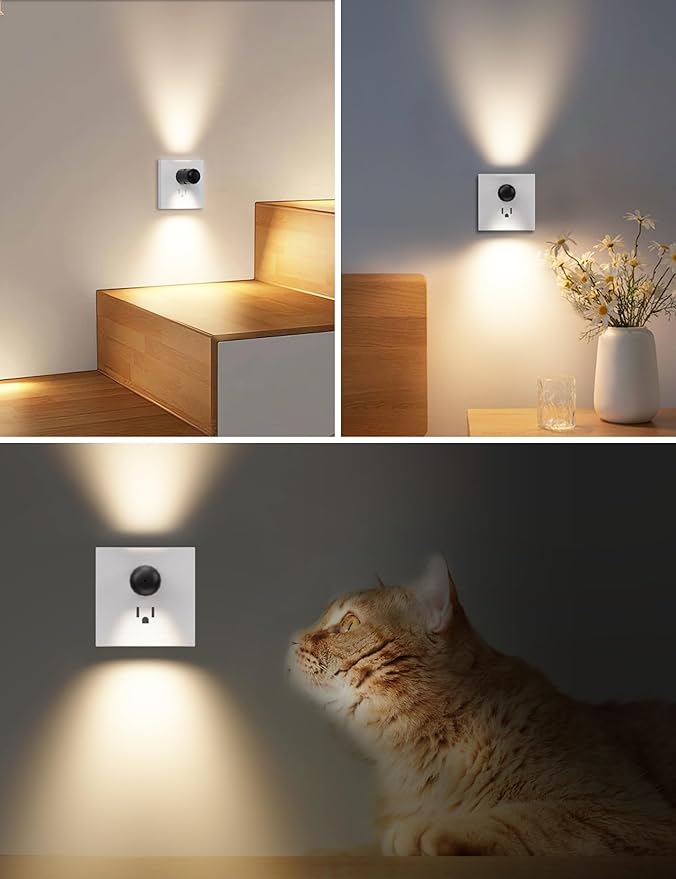 TSEXES Plug-in LED Night Lights, Dusk to Dawn Sensor, Non-Dimmable, 6 Pack - Image 7