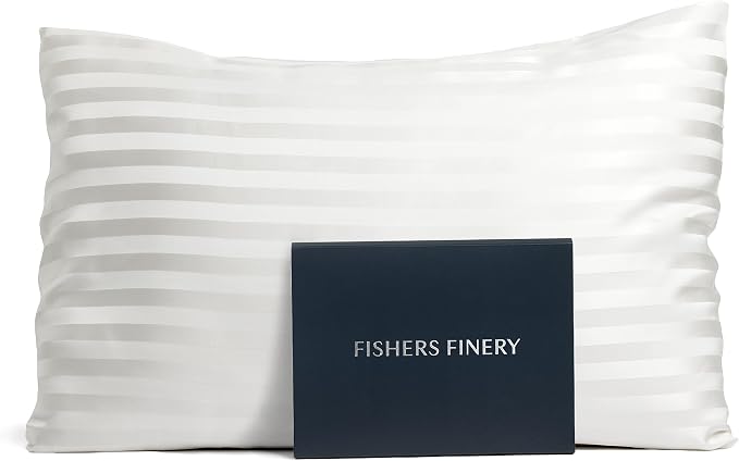 Fishers Finery 25mm 100% Pure Mulberry Silk Pillowcase by FishersFinery