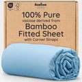 Bambaw 100% Viscose Derived from Bamboo Queen Fitted Sheet by Bambaw