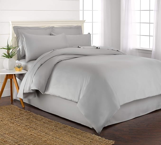 Twin Duvet Cover by Pure Bamboo, 2 Piece Set, Genuine 100% Organic Viscose by PureBamboo