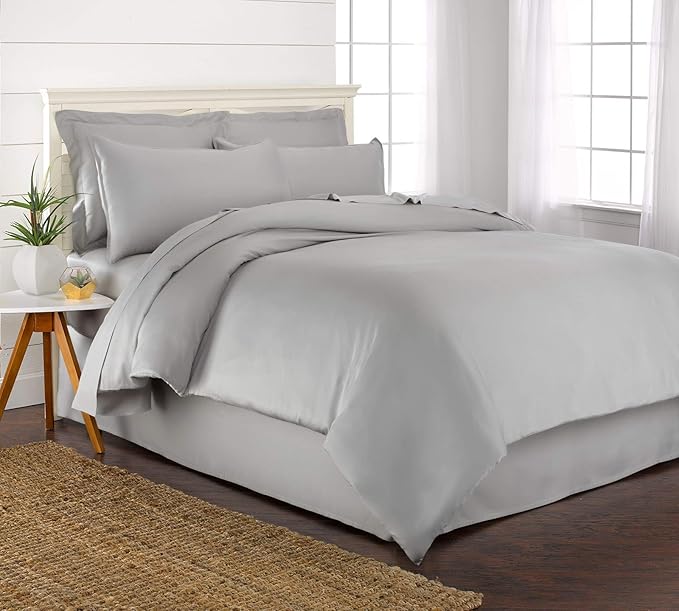 Queen Duvet Cover by Pure Bamboo, 3 Piece Set, Genuine 100% Organic Viscose by PureBamboo