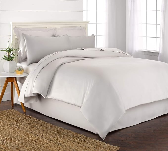 King Duvet Cover by Pure Bamboo, 3 Piece Set, Genuine 100% Organic Viscose by PureBamboo