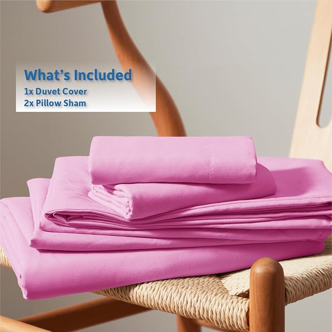Nestl Light Pink Duvet Cover King Size - Image 9