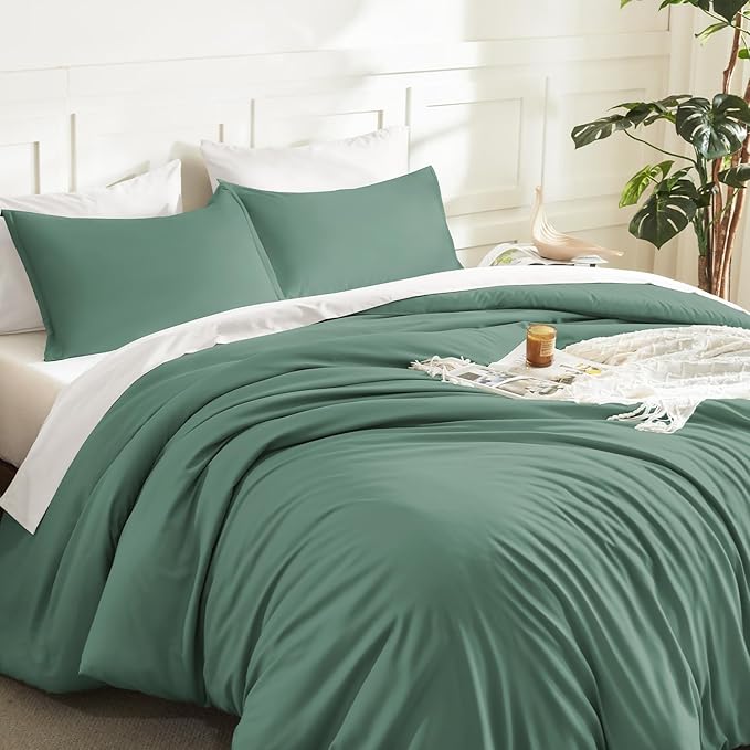 Litanika Comforters Twin/Twin XL Size Haze Green, 2 Pieces Lightweight Solid - Image 5