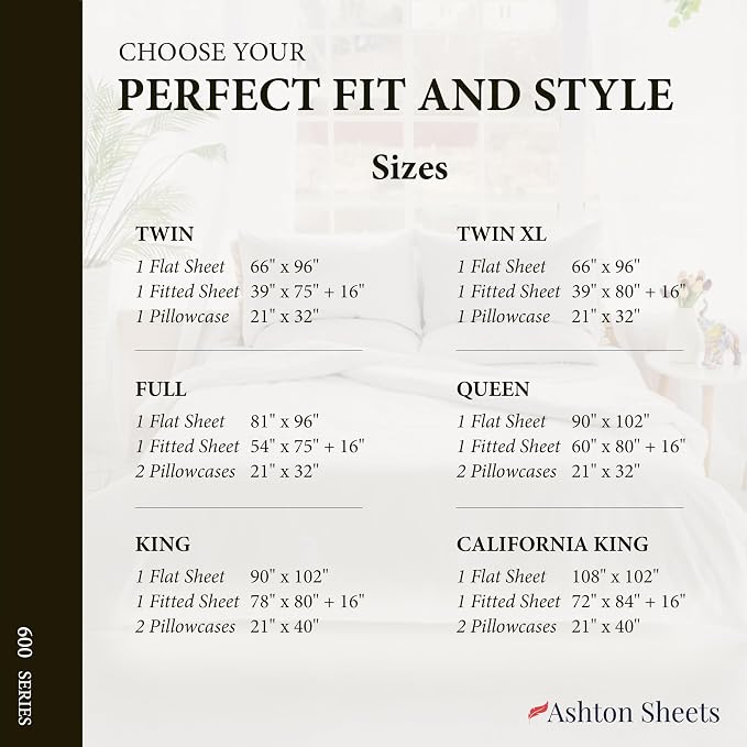 100% Egyptian Cotton California King Size Sheet Set - Image 8