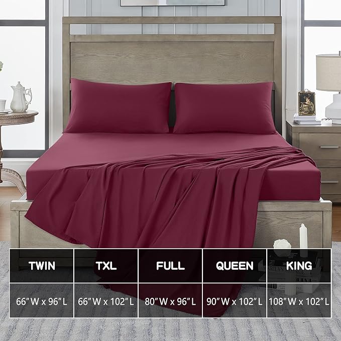 FreshCulture Twin XL Flat Sheets Only 2 Pack - Image 5