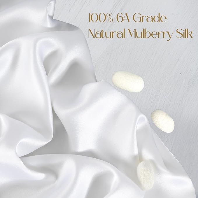 ZIMASILK 100% Pure Mulberry Silk Pillowcase 2 Pack, Soft and Smooth, Both Sides - Image 2