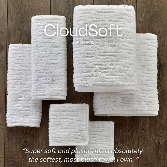 SKL Home CloudSoft Cotton Luxury 2-Piece Hand Towel Set - Image 5