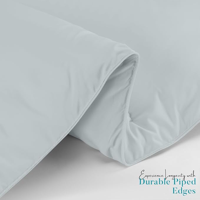 Utopia Bedding Twin Comforter Duvet Insert, Quilted Light Grey Comforter - Image 7