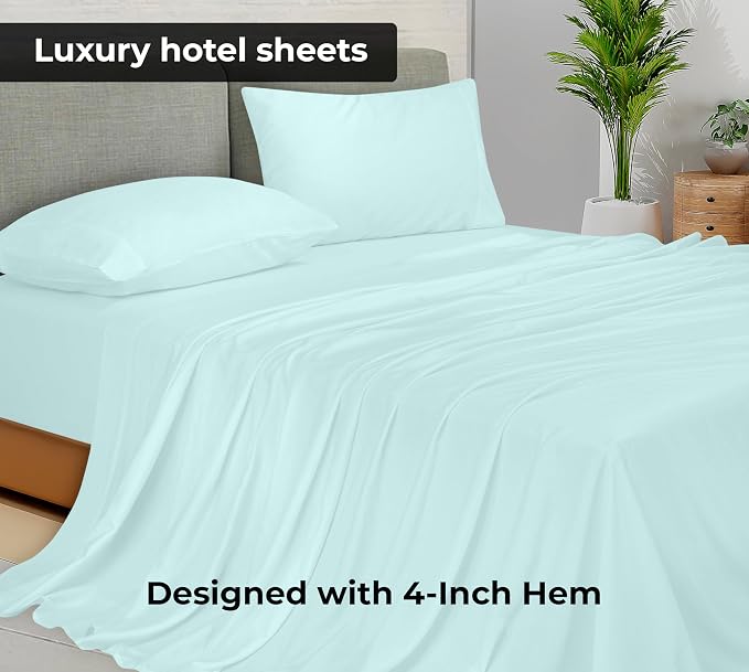 Royale Linens Twin Flat Sheet - Image 2