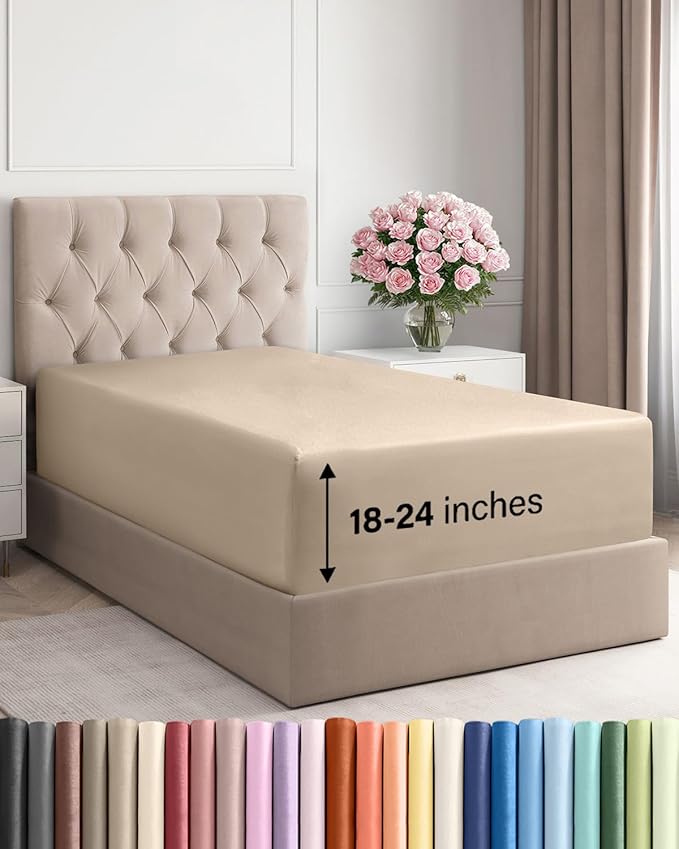 Extra Deep Twin XL Fitted Sheet by CGKUnlimited