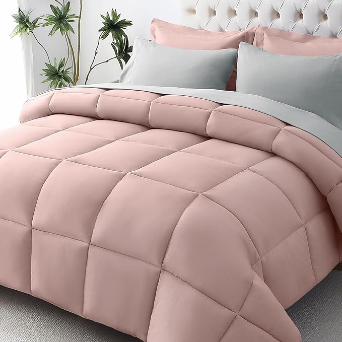 JOLLYVOGUE Twin Comforter Set, Ultra-Soft Bed in a Bag Twin Size 5 Pieces by JOLLYVOGUE