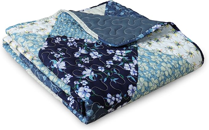 Exclusivo Mezcla 50"x 60" Quilted Throw Blanket- Microfiber Quilt Throw - Image 6