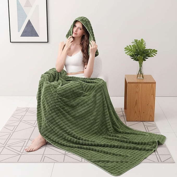 KBY Bath Towels Set 6 Piece 40x80 Inches，2 Extra Large Bath Sheets 2 Hand - Image 3