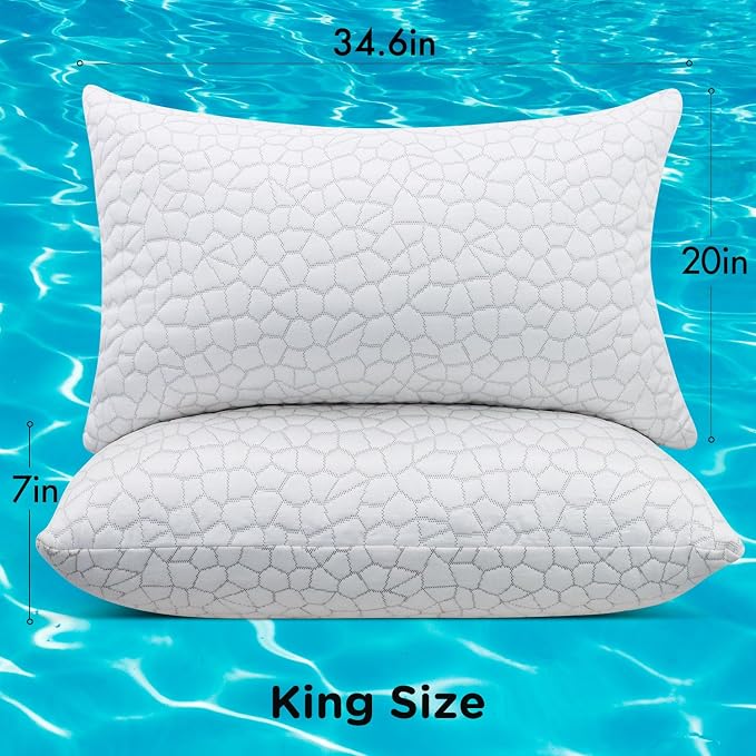 Cooling Pillow King Size 1 Pack, Adjustable Bed Pillows - Image 8