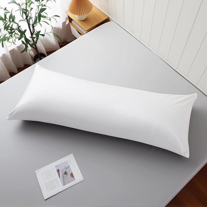 Body Cooling Pillow Case, Viscose Derived from Bamboo Long Pillow Protectors - Image 7