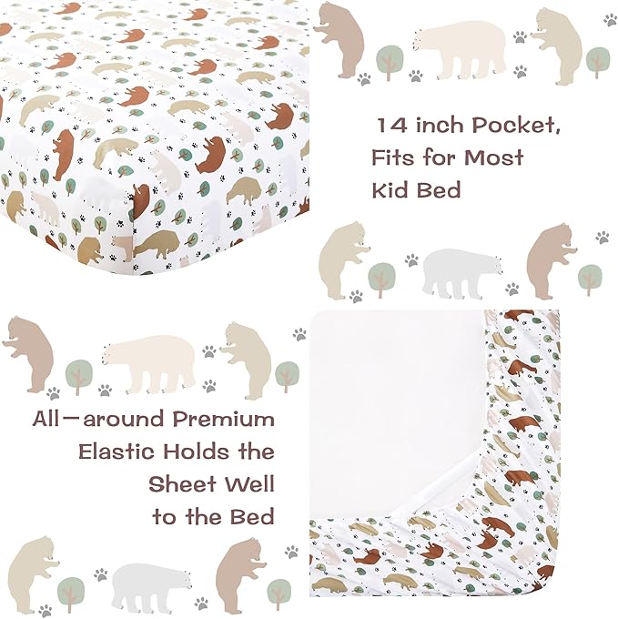 lasoftan Kids Sheet Set Full Size, Full Sheet Set - Image 4