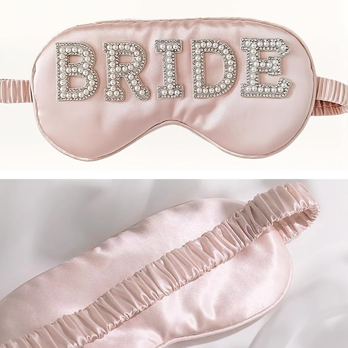 Bride Sleep Mask, Bride Eye Mask, Mrs Satin Bridal Eye Maskes Soft Sleep Maskes - Image 6