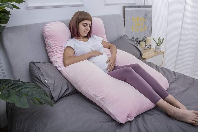 MOON PINE Pregnancy Pillow, U Shaped Full Body Pillow - Image 5