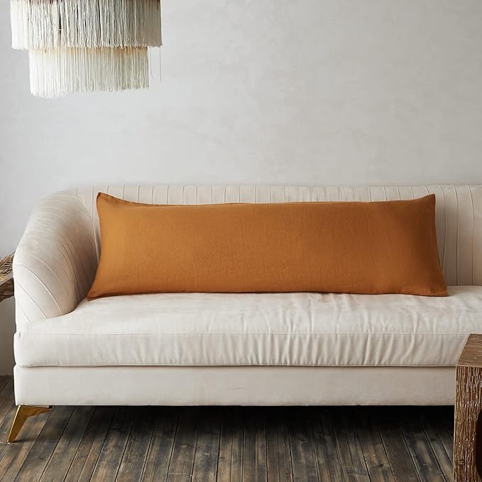 Simple&Opulence Body Pillow Cover 20" x 54", 100% Pure Linen, Ultra Soft and by SimpleOpulence