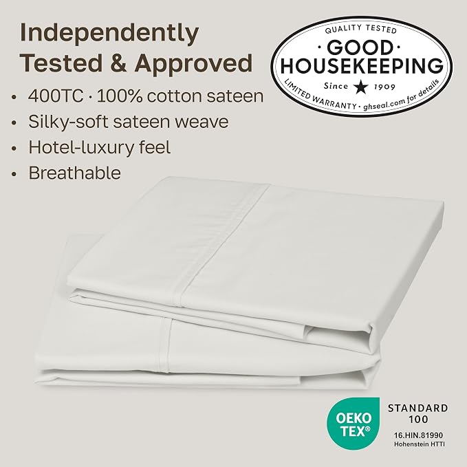 California Design Den Standard Queen Size Pillowcase Set - Image 2