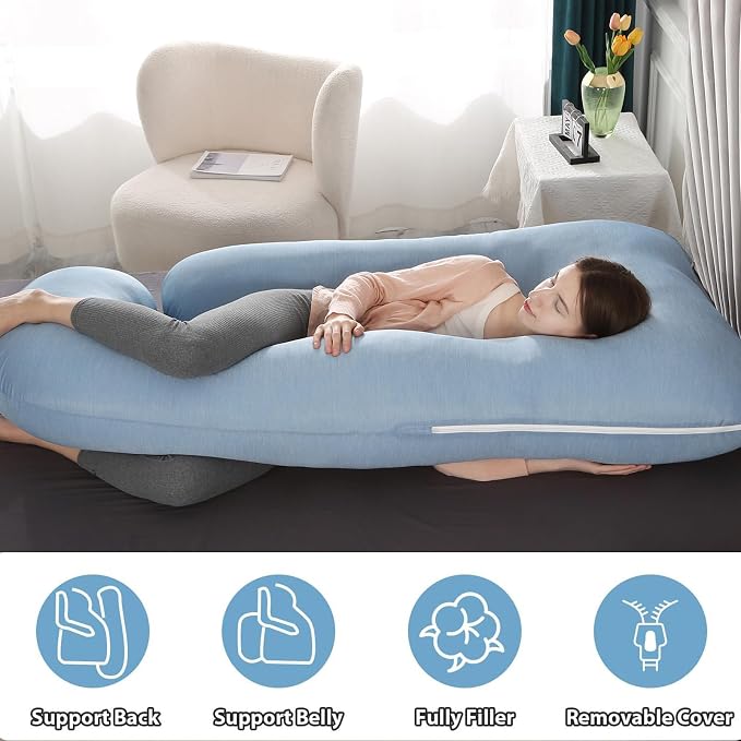 BATTOP Pregnancy Pillow for Sleeping, Maternity Pillow - Image 8