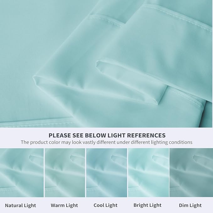 Maple&Stone Full Flat Sheet 6 Pack, Premium Soft & Breathable, Brushed - Image 4