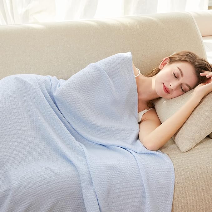AmyHomie Cooling Blanket King Size, 100% Rayon Derived from Bamboo, Cool Summer by AmyHomie