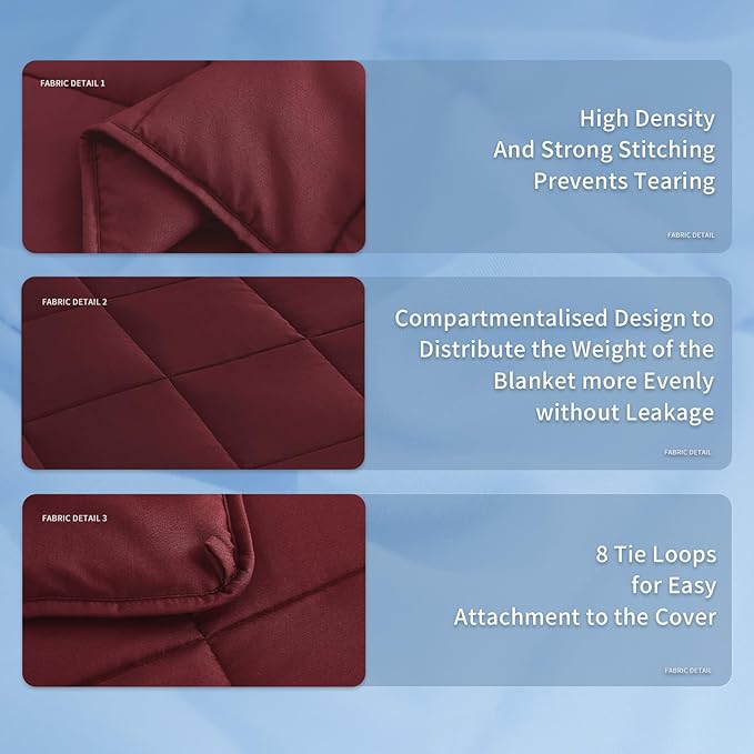 Topcee Weighted Blanket Soft Cooling Heavy Blanket Sleeping, Apply to 190-210 - Image 7