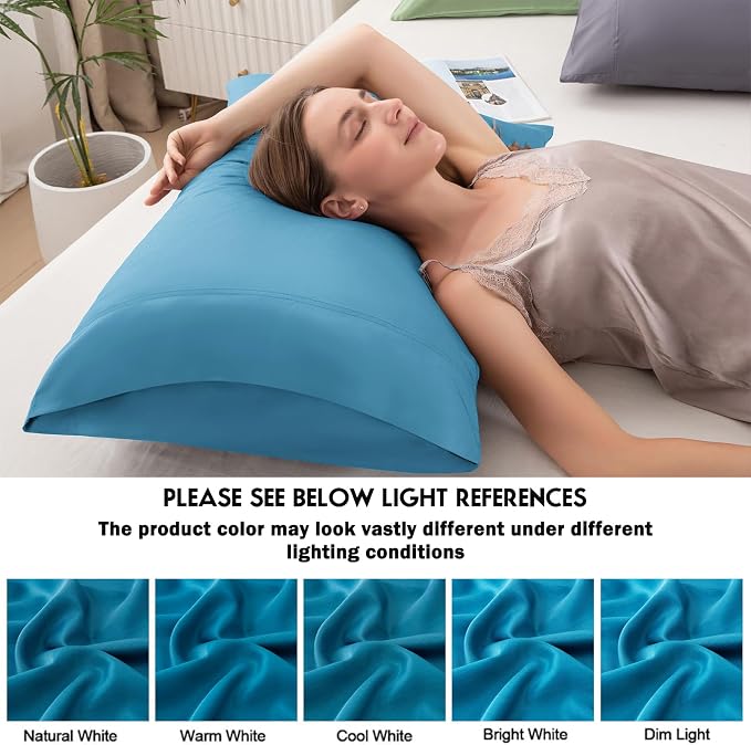 Pillowcases King Size 2 Pack, Cooling Viscose from Bamboo Pillow Cases - Image 6