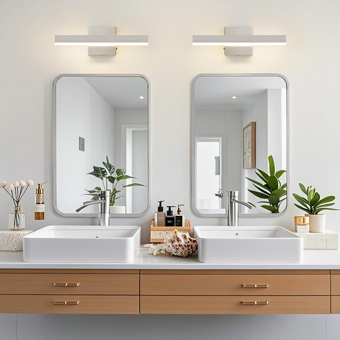 Nickel Bathroom Vanity Light 15.75 inch, 14W Dimmable 5CCT LED Bathroom Light - Image 7