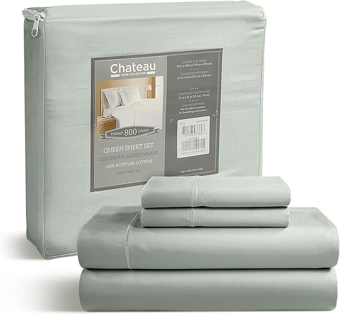 Deep Pocket Full Sheets Set, Egyptian Cotton Sheets Full Size Bed Set - Image 2